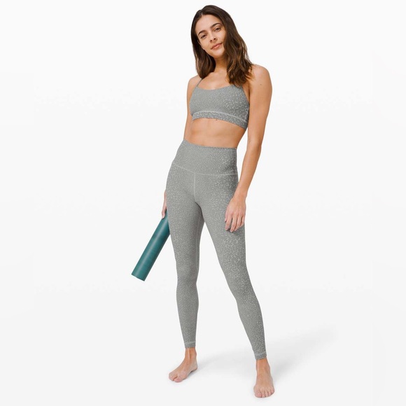 Lululemon Flow Y Bra Nulu *Light Support* B/C Cup & Align Pant 28” City Camo 4